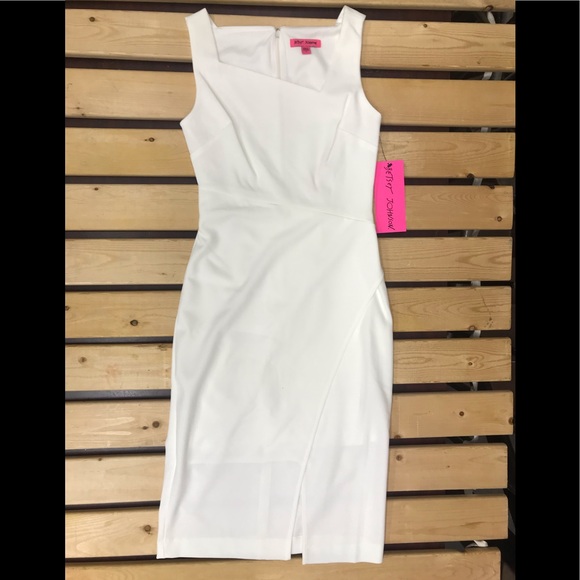 Betsey Johnson Sleeveless Scuba Crepe  ivory,NWT - Picture 3 of 8